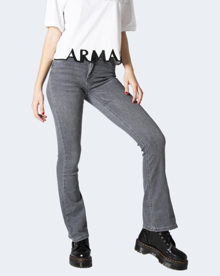 Donna Only | Jeans Slim Only Onlblush Life Mid Flared Tai0918 Grigio