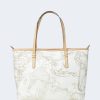 Donna Alviero Martini Prima Classe | Borsa Alviero Martini Prima Classe Large Shopping Bianco