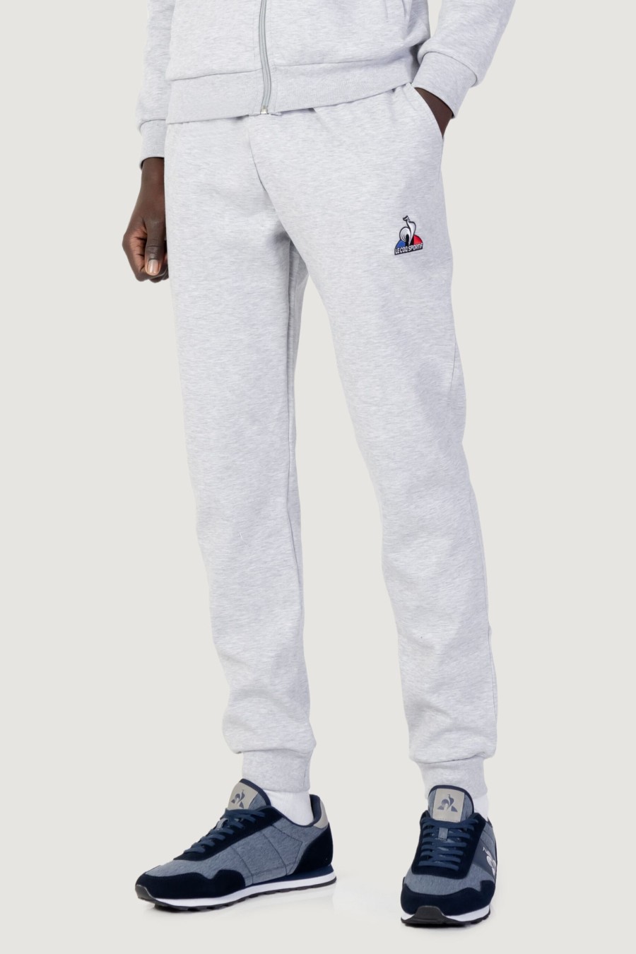 Uomo Le Coq Sportif | Pantaloni Sportivi Le Coq Sportif Ess Pant Loose N°1 Grigio