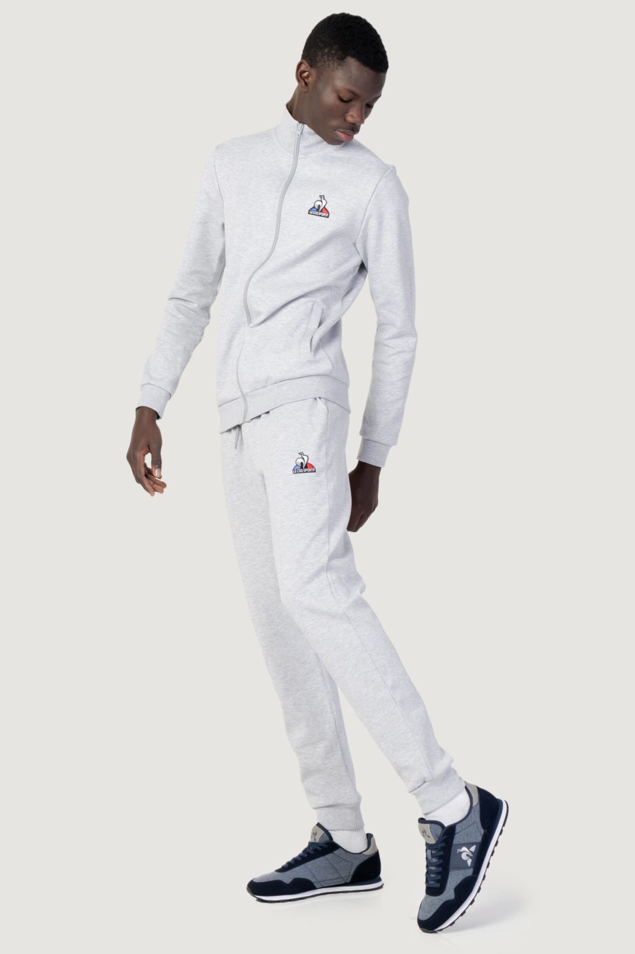 Uomo Le Coq Sportif | Pantaloni Sportivi Le Coq Sportif Ess Pant Loose N°1 Grigio