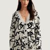 Donna Desigual | Cardigan Desigual Lettering Grigio