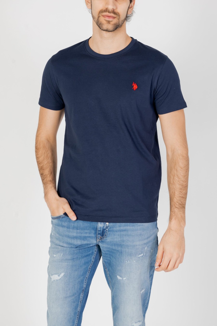 Uomo U.S. Polo Assn. | T-Shirt U.S. Polo Assn. Mick Blu