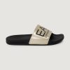 Donna EA7 | Ciabatte Con Fascia Ea7 Unisex Black Gold