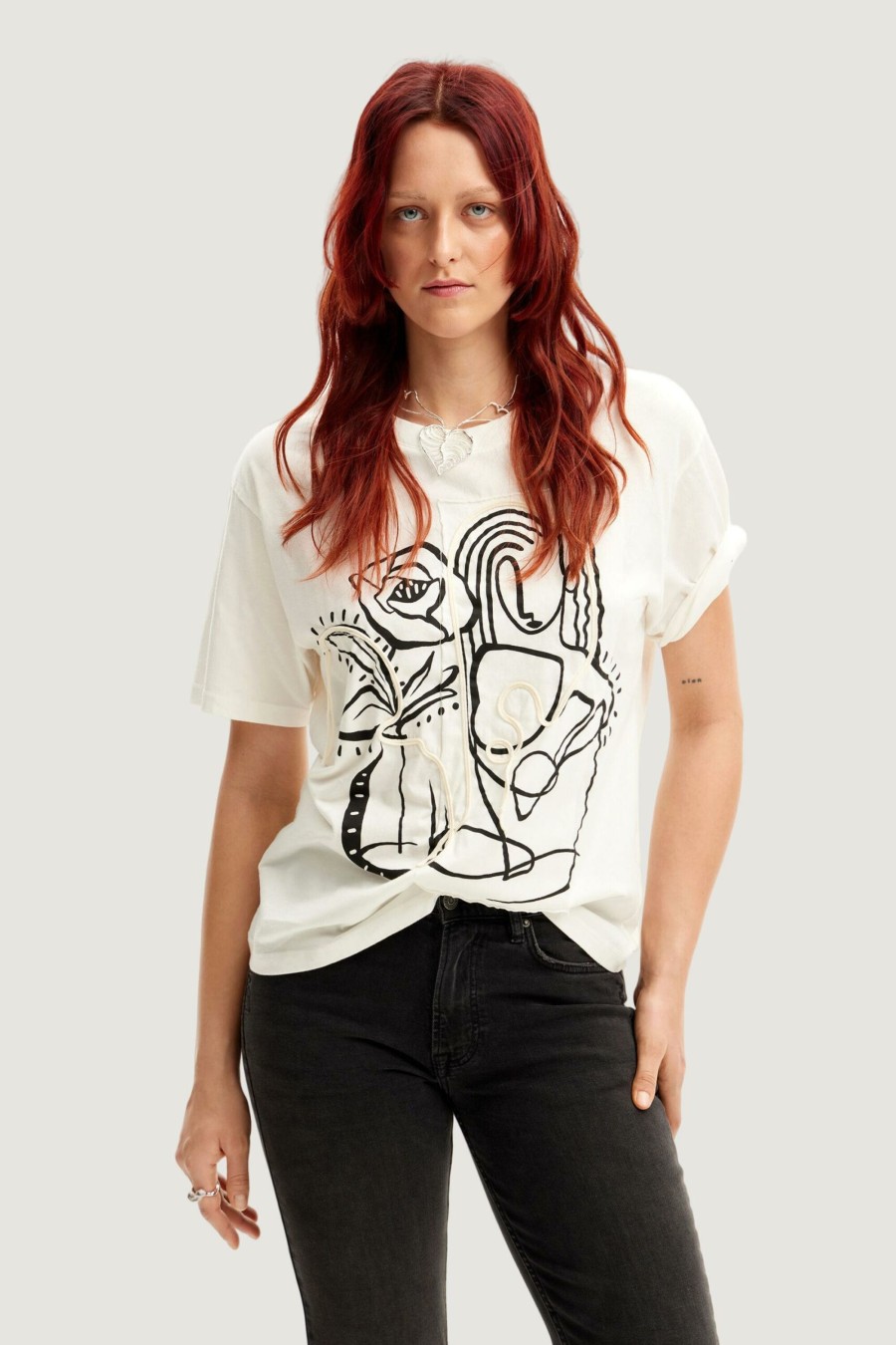 Donna Desigual | T-Shirt Desigual Tristan Bianco