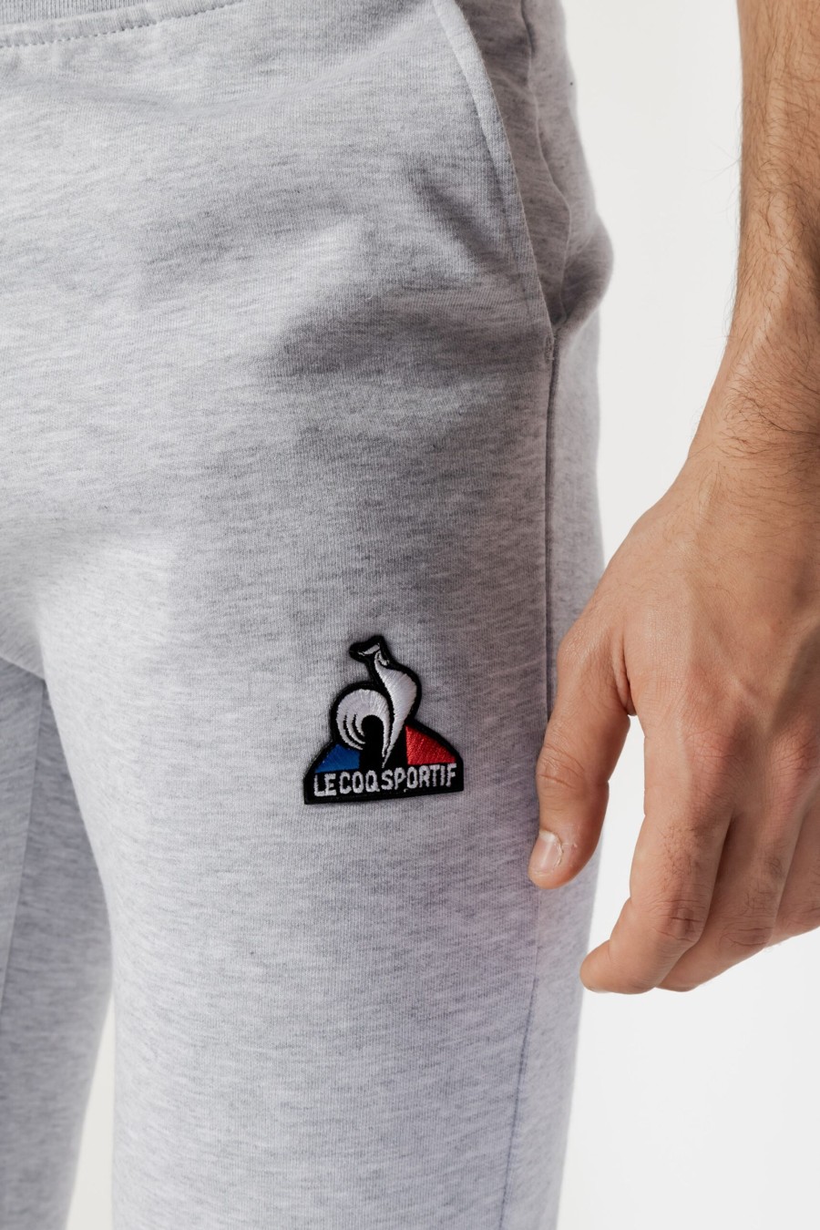 Uomo Le Coq Sportif | Pantaloni Sportivi Le Coq Sportif Ess Pant Slim Grigio