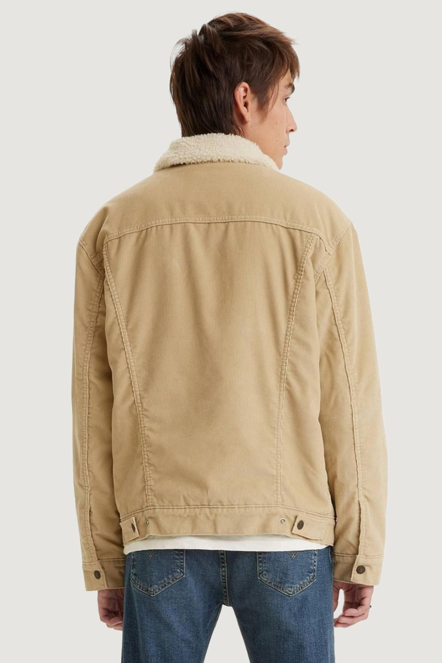 Uomo Levi's® | Giubbotto Levi'S® Type 3 Sherpa Trucker Beige