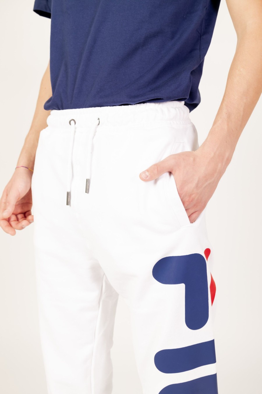 Uomo Fila | Pantaloni Sportivi Fila Bronte Bianco