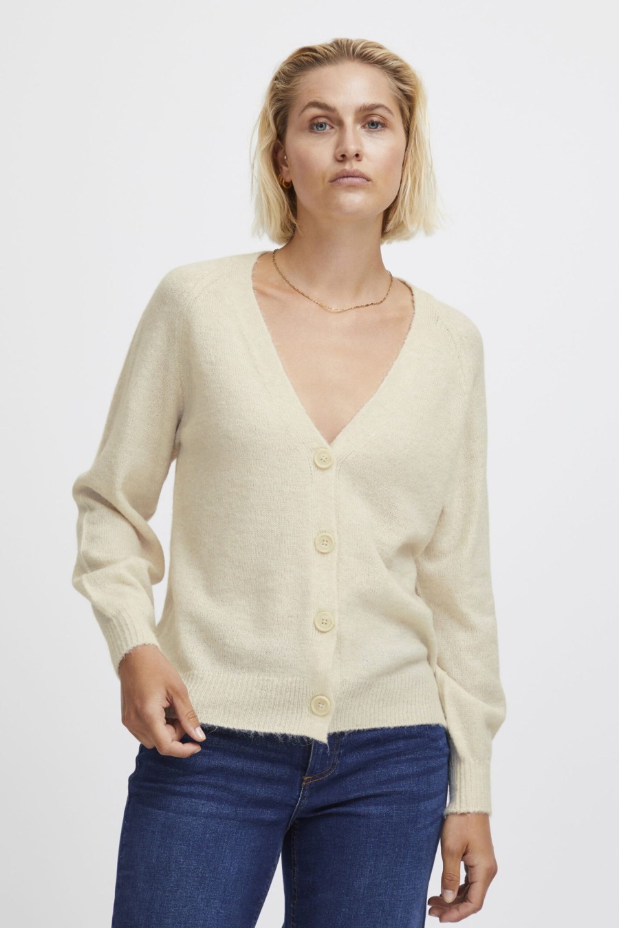 Donna Ichi | Cardigan Ichi Ihkamara Ca3 Beige