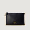 Donna Pinko | Pochette Pinko Flat Classic Vitello Seta Nero