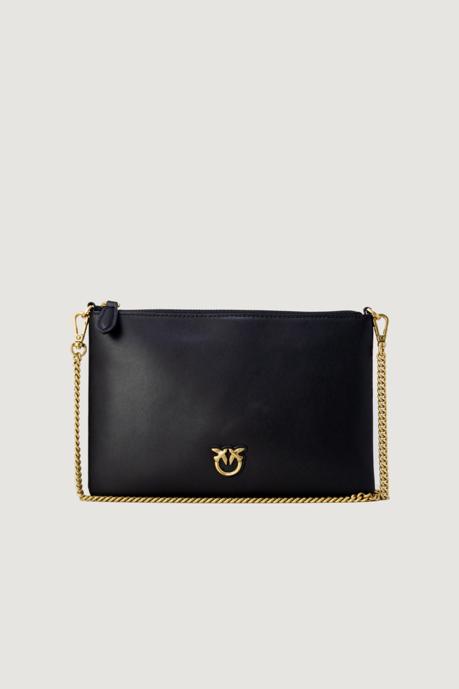 Donna Pinko | Pochette Pinko Flat Classic Vitello Seta Nero