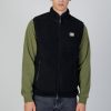 Uomo Aquascutum | Smanicato Aquascutum Active One Color Sherpa Vest Nero