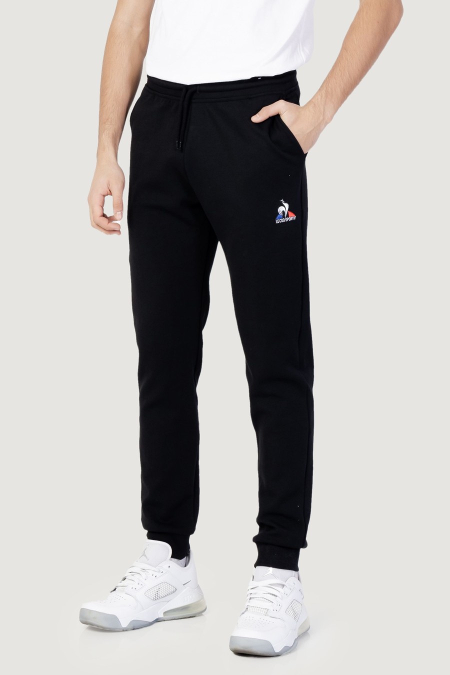 Uomo Le Coq Sportif | Pantaloni Sportivi Le Coq Sportif Ess Pant Loose N°1 Nero