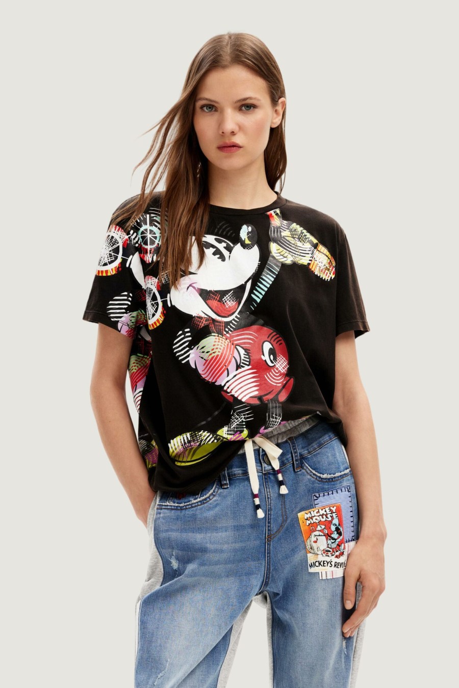 Donna Desigual | T-Shirt Desigual Mickey Lacroix Nero