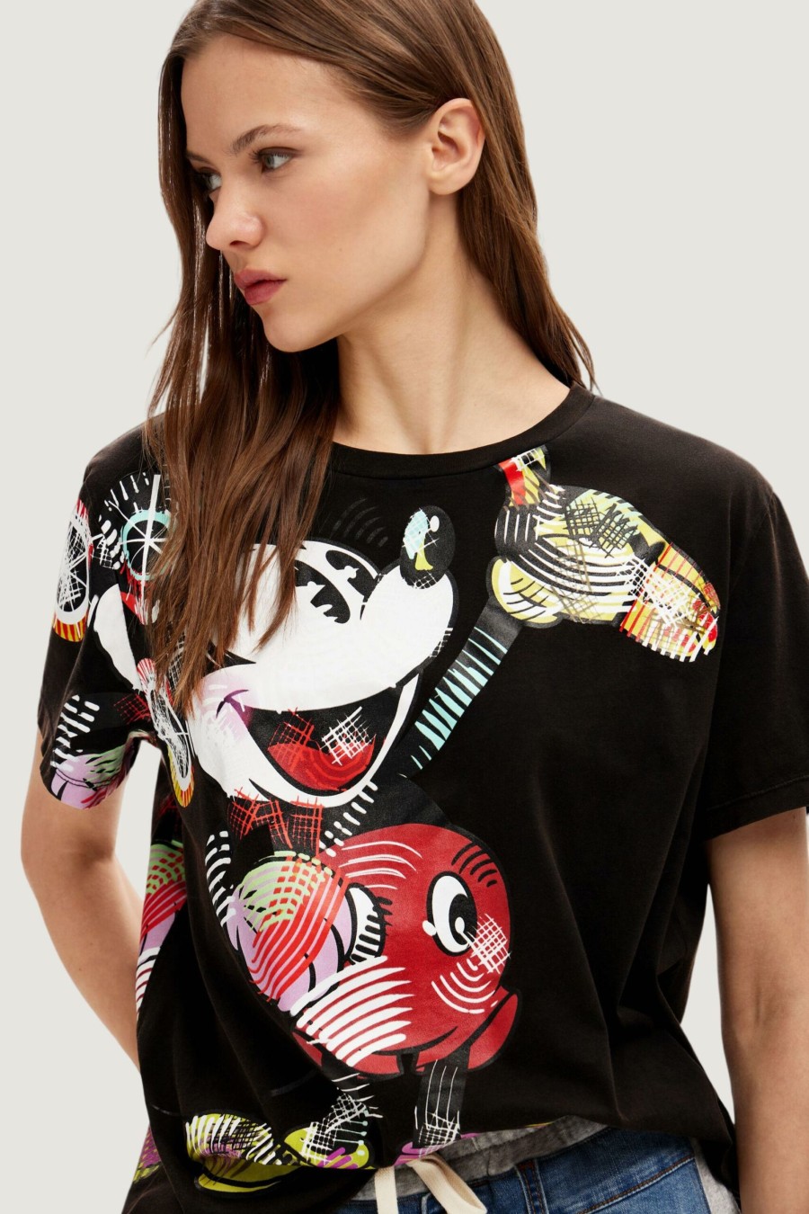 Donna Desigual | T-Shirt Desigual Mickey Lacroix Nero