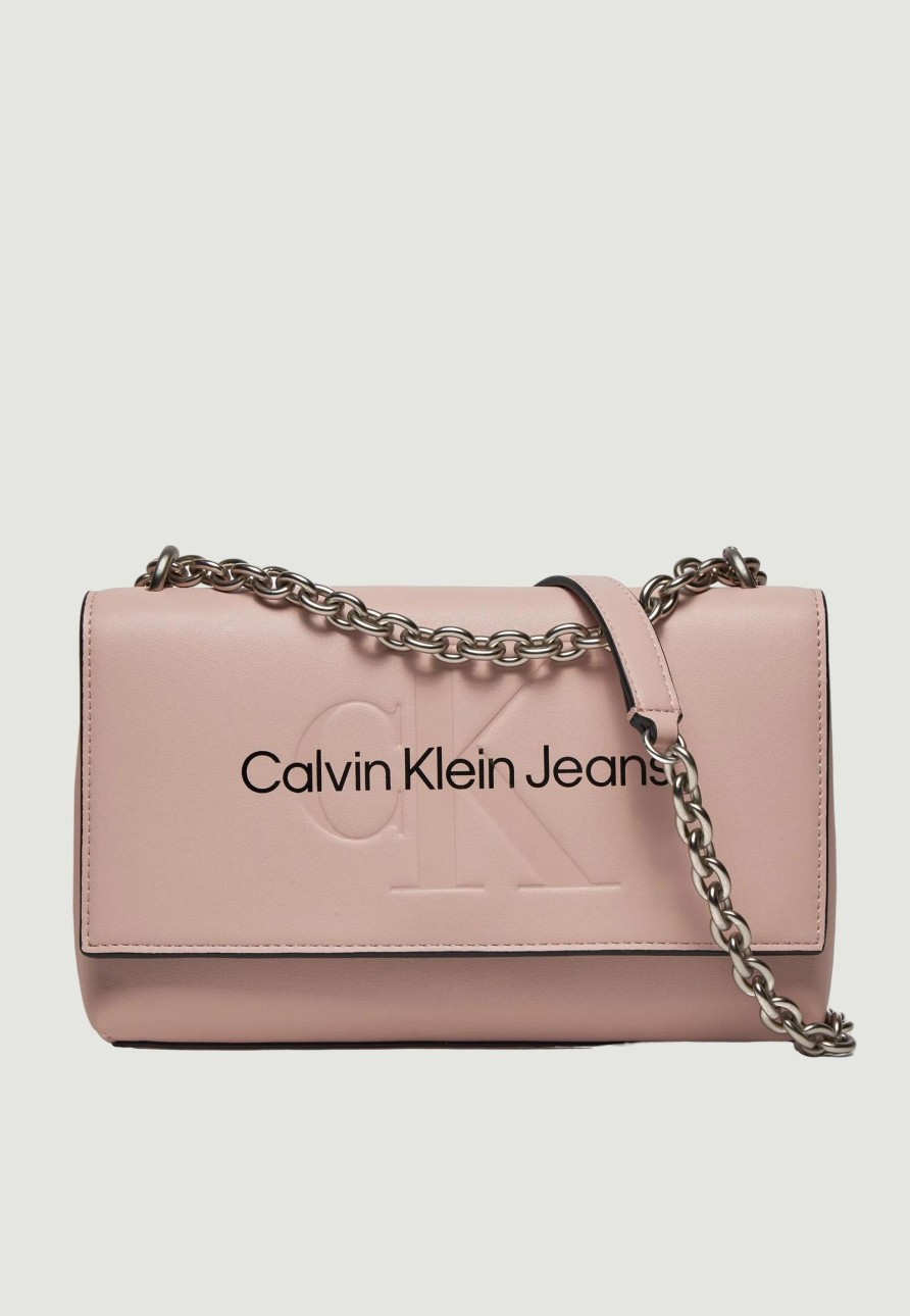 Donna Calvin Klein | Borsa Calvin Klein Sculpted Ew Flap Conv25 Mono Rosa