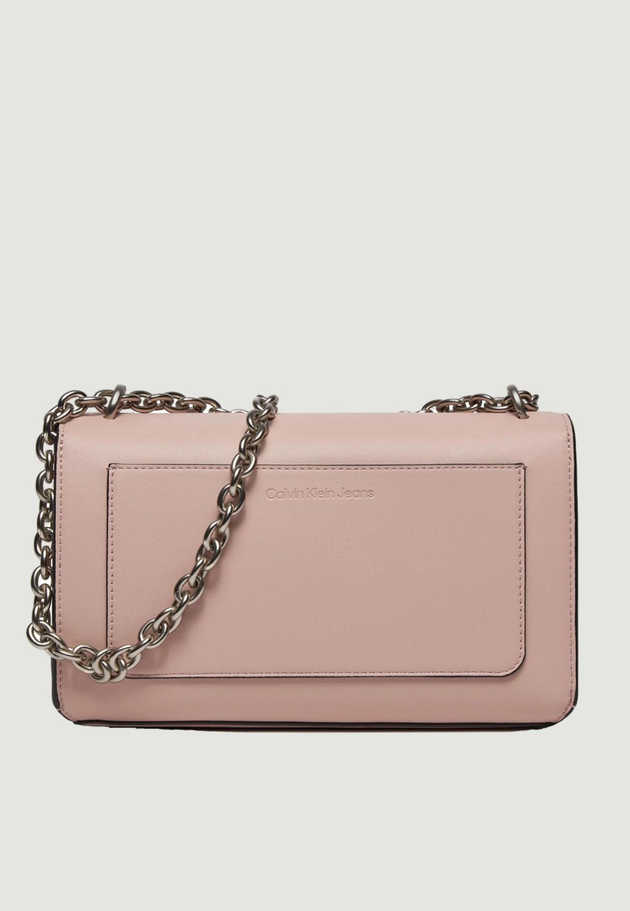 Donna Calvin Klein | Borsa Calvin Klein Sculpted Ew Flap Conv25 Mono Rosa