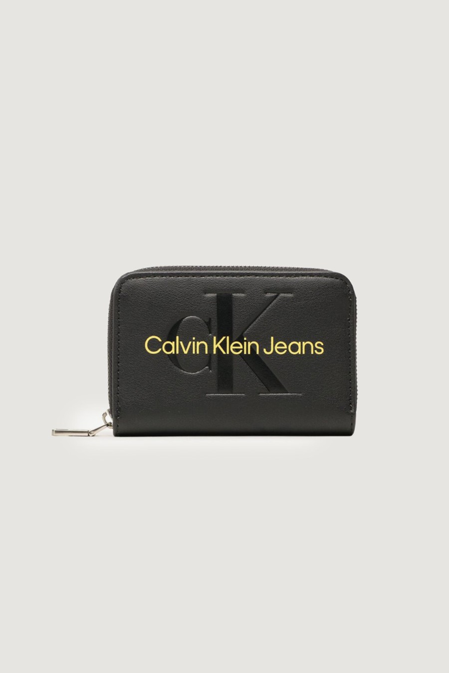 Donna Calvin Klein | Portafoglio Piccolo Calvin Klein Sculpted Med Zip Around Mono Nero