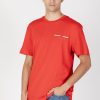 Uomo Tommy Hilfiger | T-Shirt Tommy Hilfiger Tjm Clsc Linear Ches Rosso