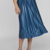 Donna Vila Clothes | Gonna Lunga Vila Clothes Vinitban Skirt - Noos Blu Marine