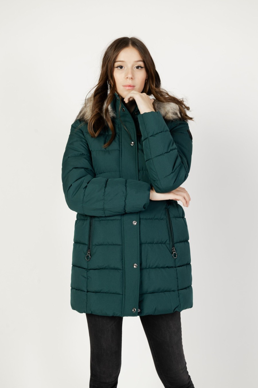 Donna Only | Piumino Only Onlnewluna Quilted Coat Cc Otw Verde Scuro