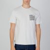 Uomo Aquascutum | T-Shirt Aquascutum Active Check Pocket Grigio Chiaro