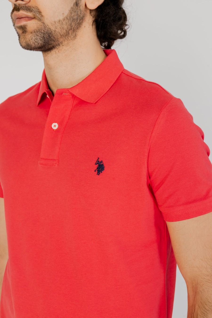 Uomo U.S. Polo Assn. | Polo Manica Corta U.S. Polo Assn. King Rosso