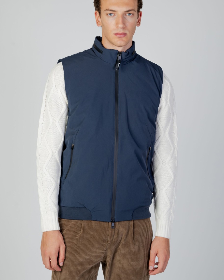 Uomo Aquascutum | Smanicato Aquascutum Active Vest Blu