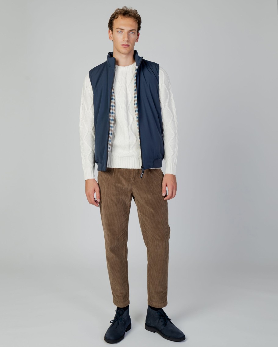 Uomo Aquascutum | Smanicato Aquascutum Active Vest Blu