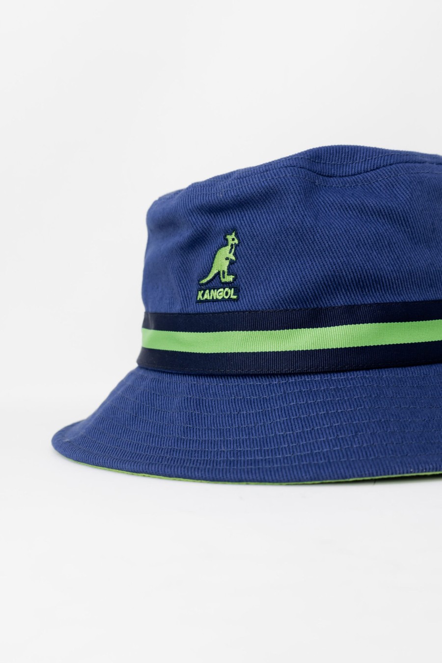 Uomo Kangol | Berretto Kangol Stripe Lahinch Blu Marine