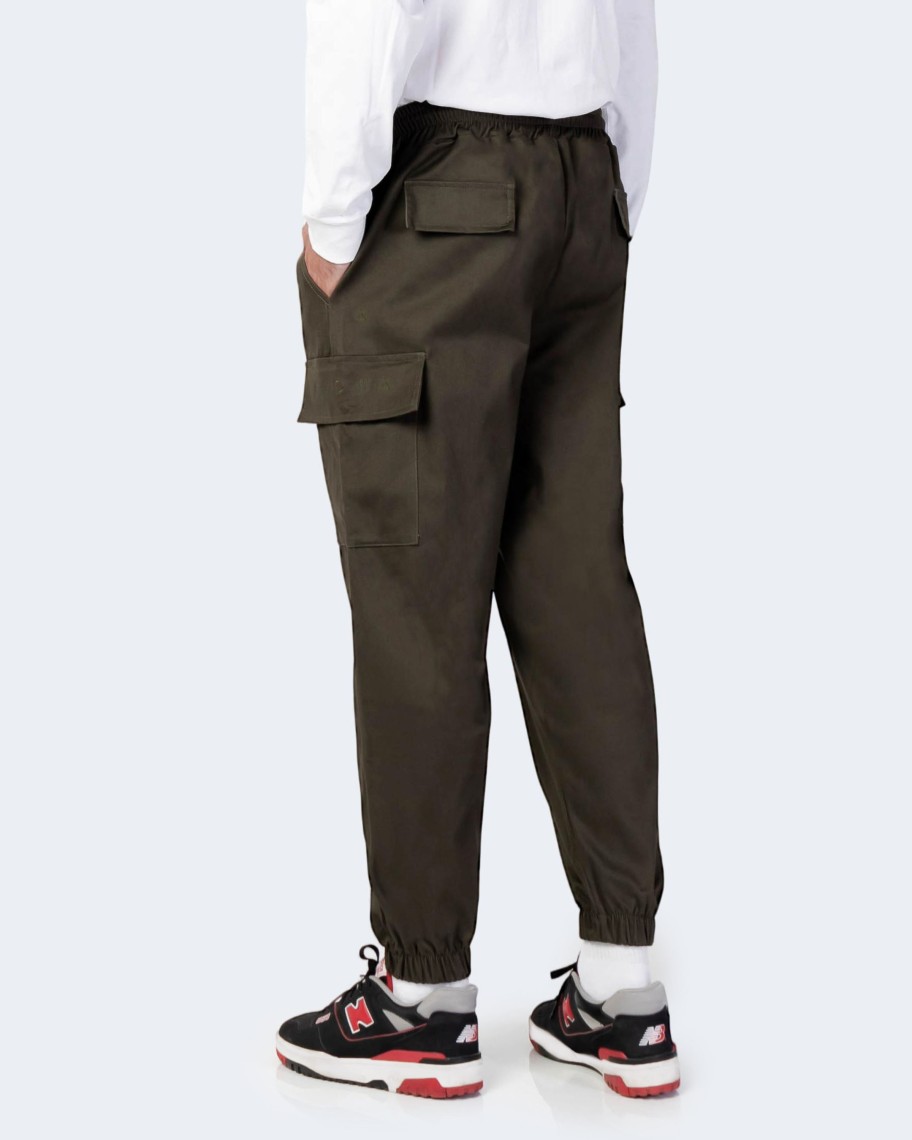 Uomo Hydra Clothing | Pantaloni Con Cavallo Basso Hydra Clothing Cargo Verde Oliva