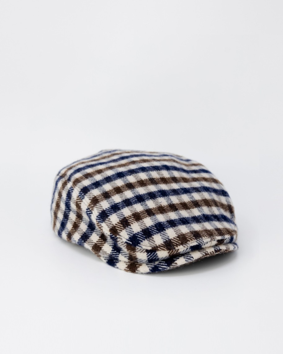 Uomo Aquascutum | Cappello Con Visiera Aquascutum Active Water Repellent Flat Cap Blu