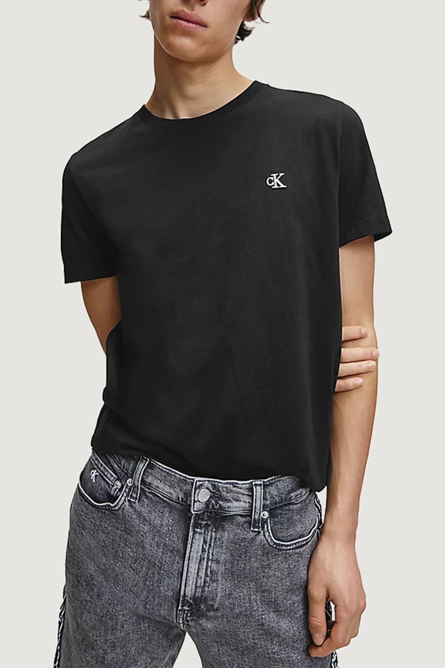 Uomo Calvin Klein | T-Shirt Calvin Klein Essential Slim Tee Nero