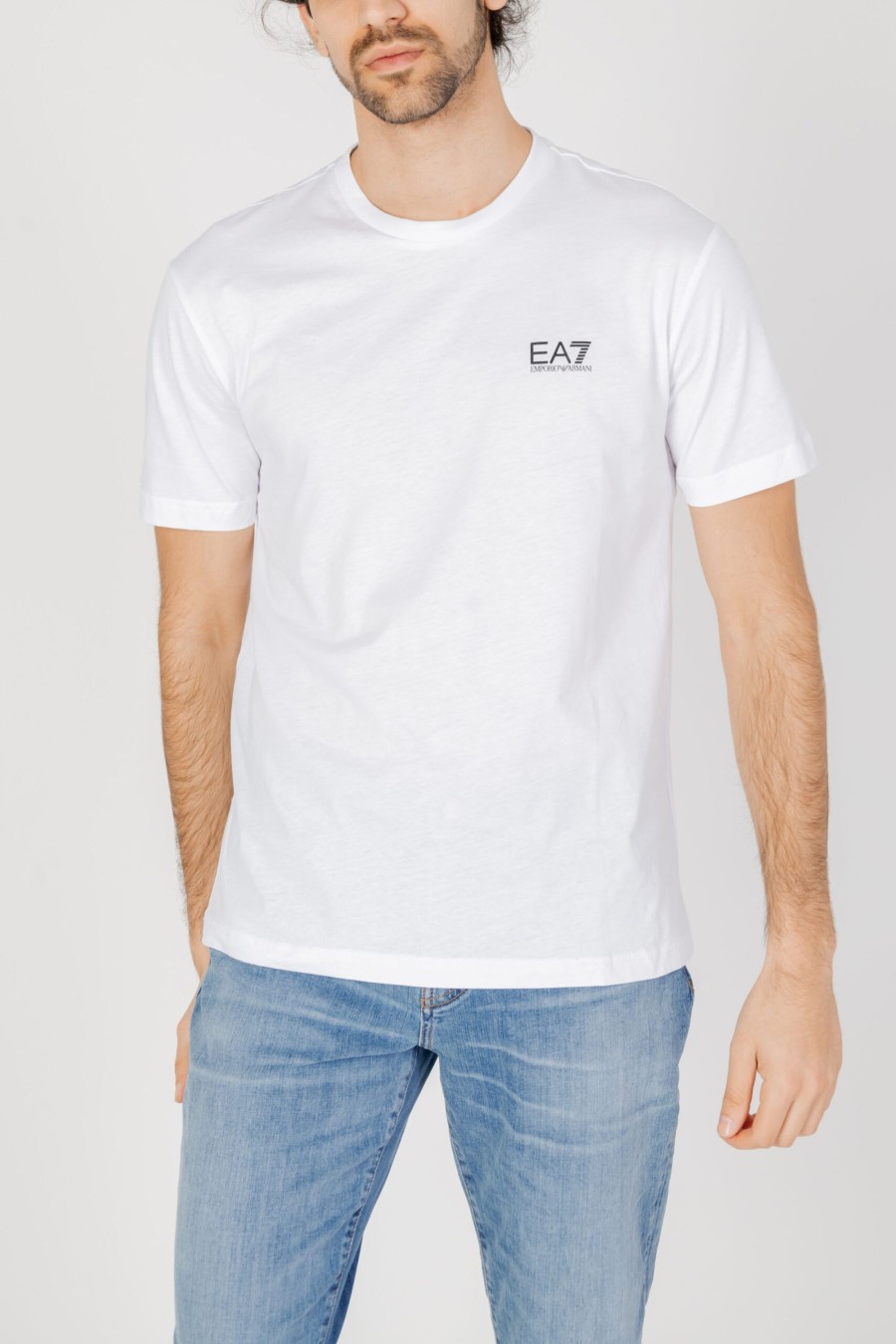 Uomo EA7 | T-Shirt Ea7 Bianco