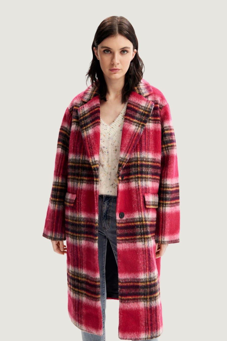 Donna Desigual | Cappotto Desigual Tommy Magenta