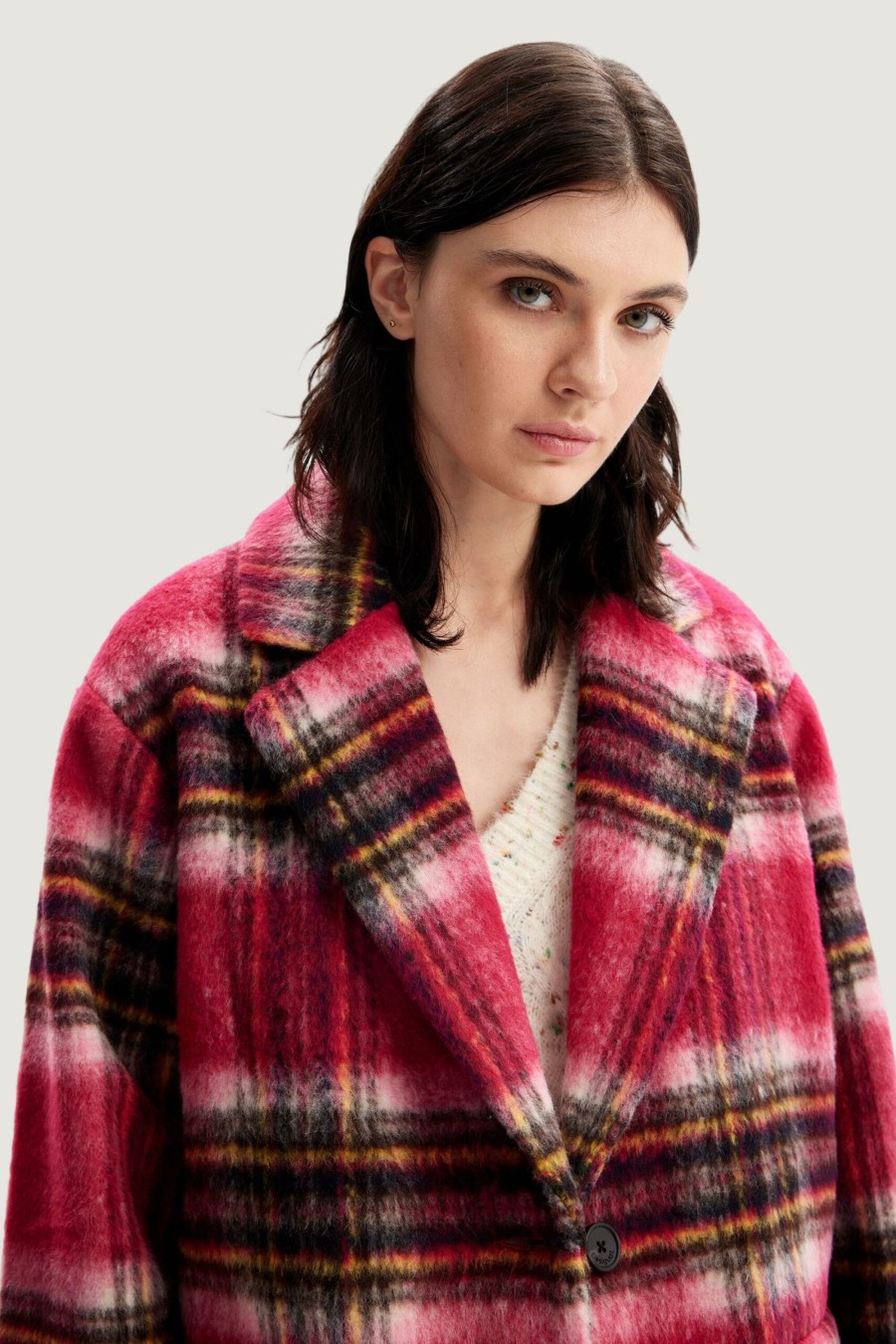 Donna Desigual | Cappotto Desigual Tommy Magenta