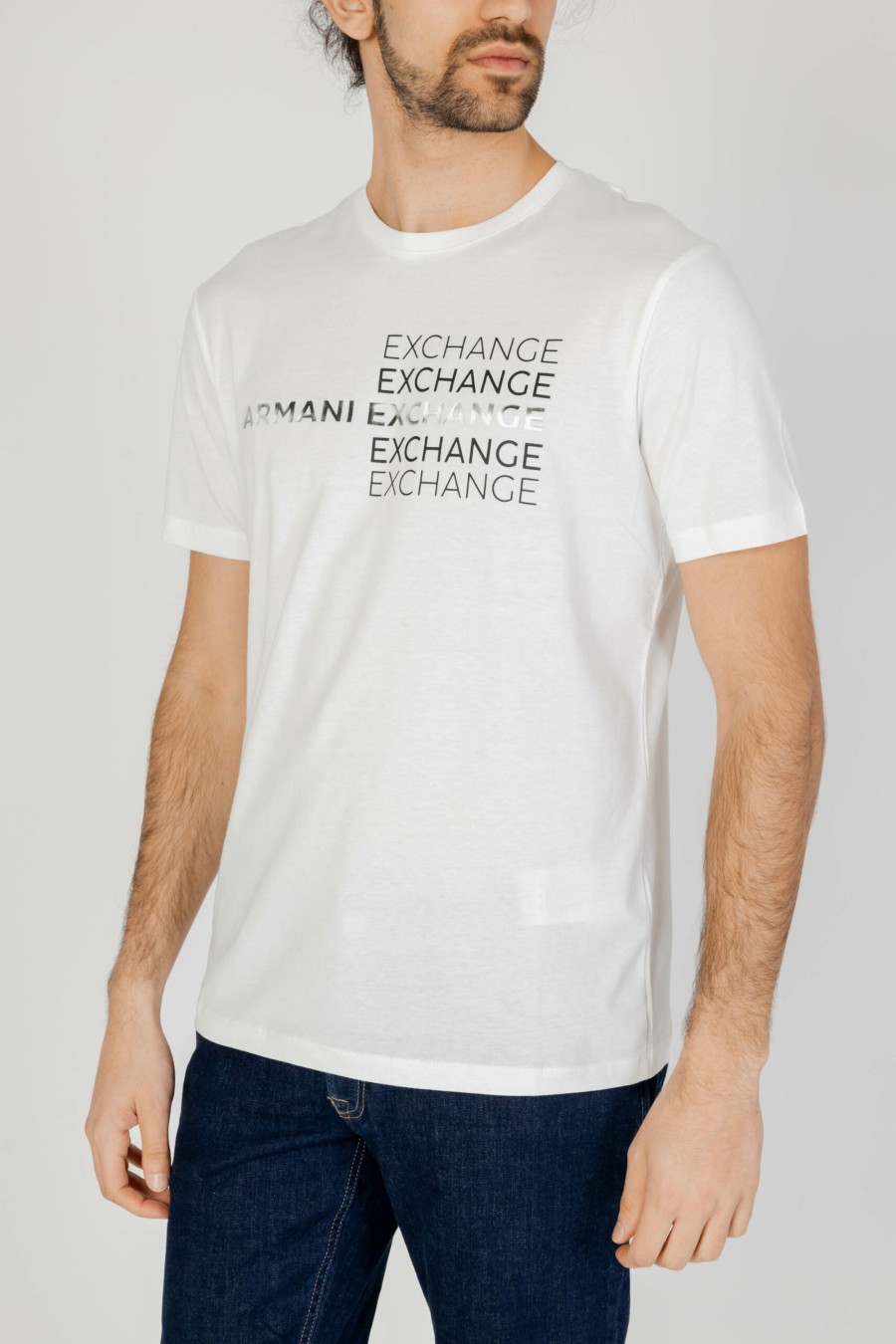 Uomo Armani Exchange | T-Shirt Armani Exchange Bianco