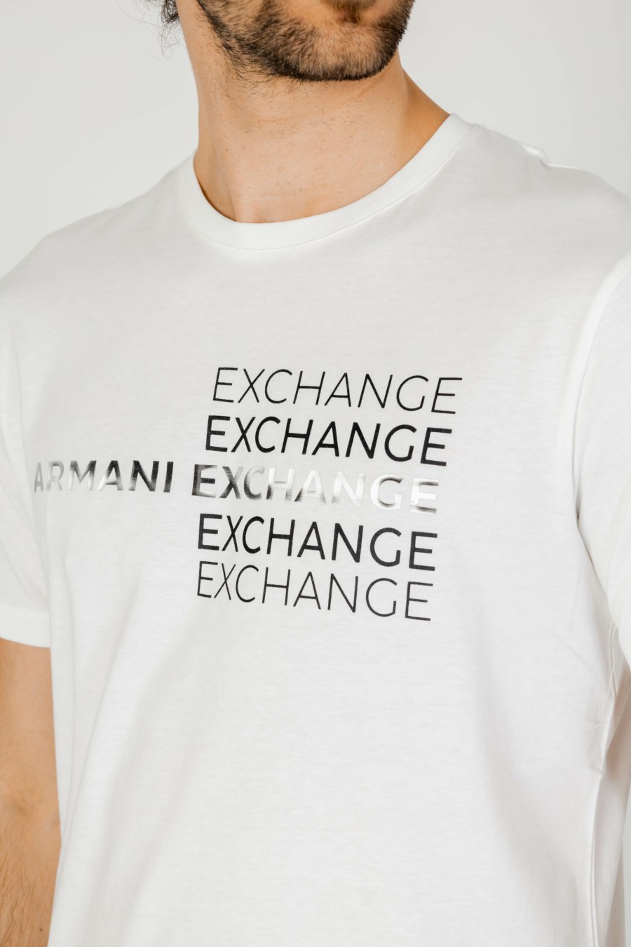 Uomo Armani Exchange | T-Shirt Armani Exchange Bianco