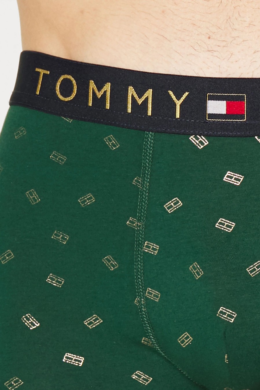 Uomo Tommy Hilfiger | Boxer Tommy Hilfiger Trunk & Sock Set Verde