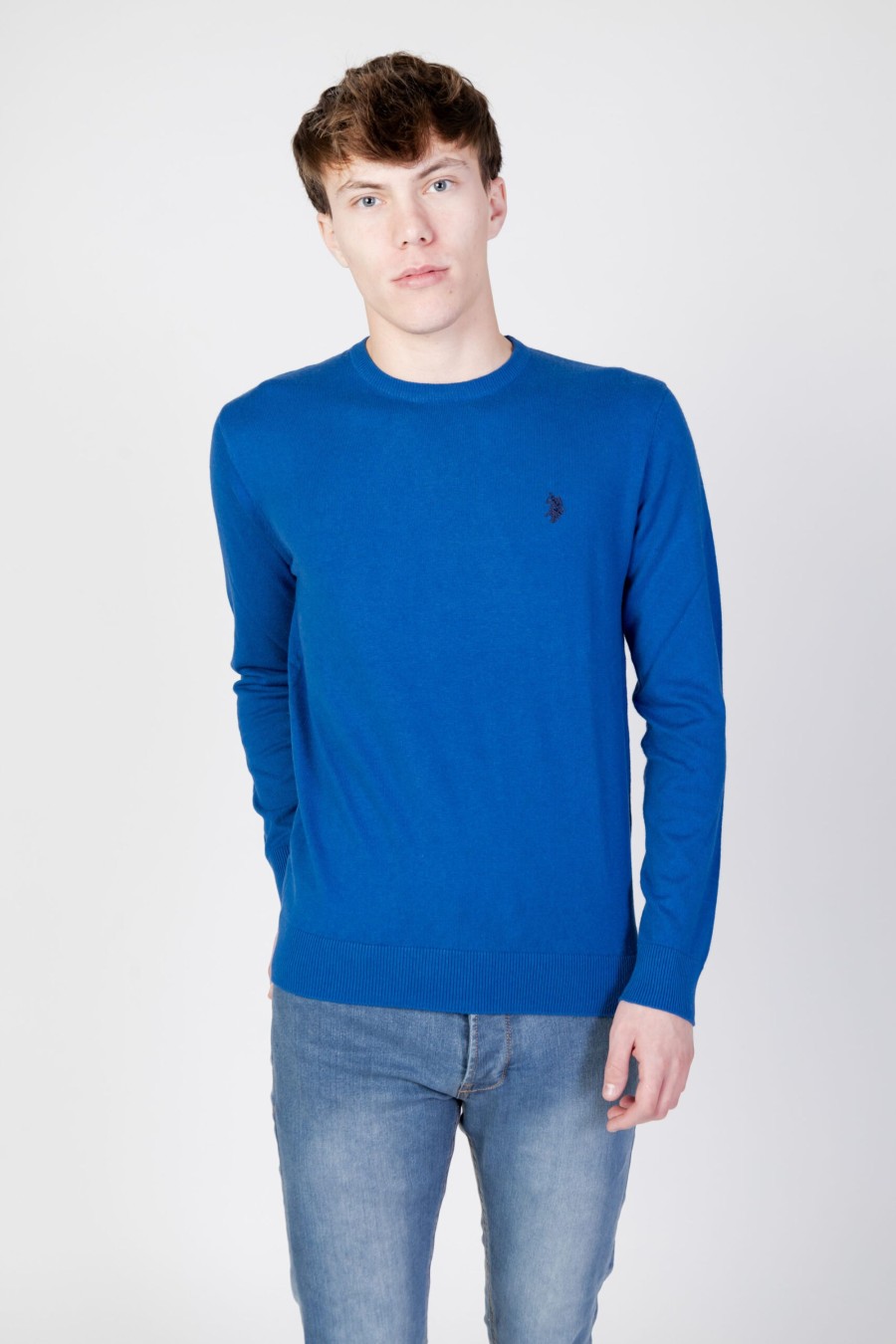 Uomo U.S. Polo Assn. | Maglia U.S. Polo Assn. Leon Eh03 Blu Marine