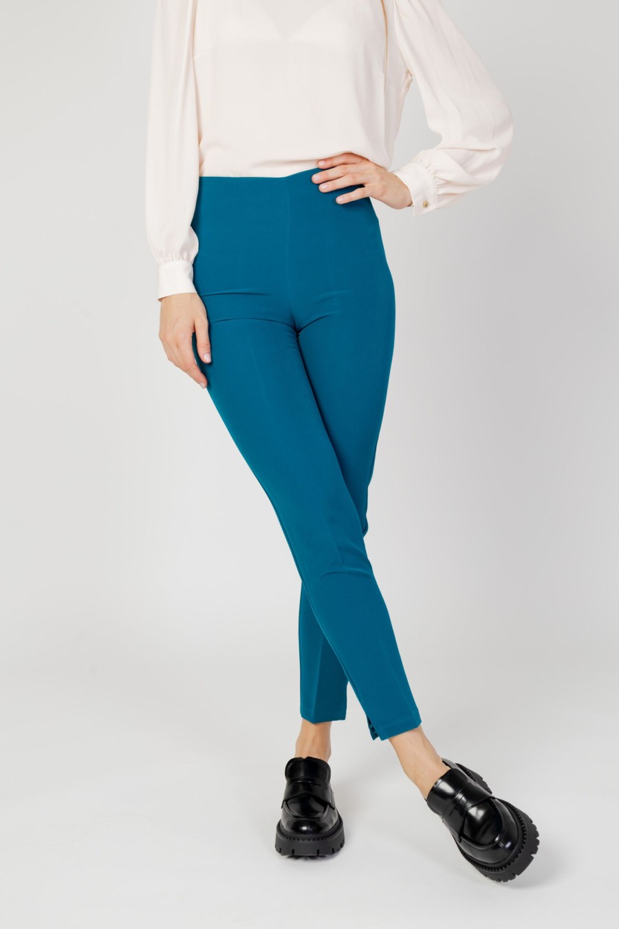 Donna Hanny Deep | Pantaloni A Sigaretta Hanny Deep - Petrolio