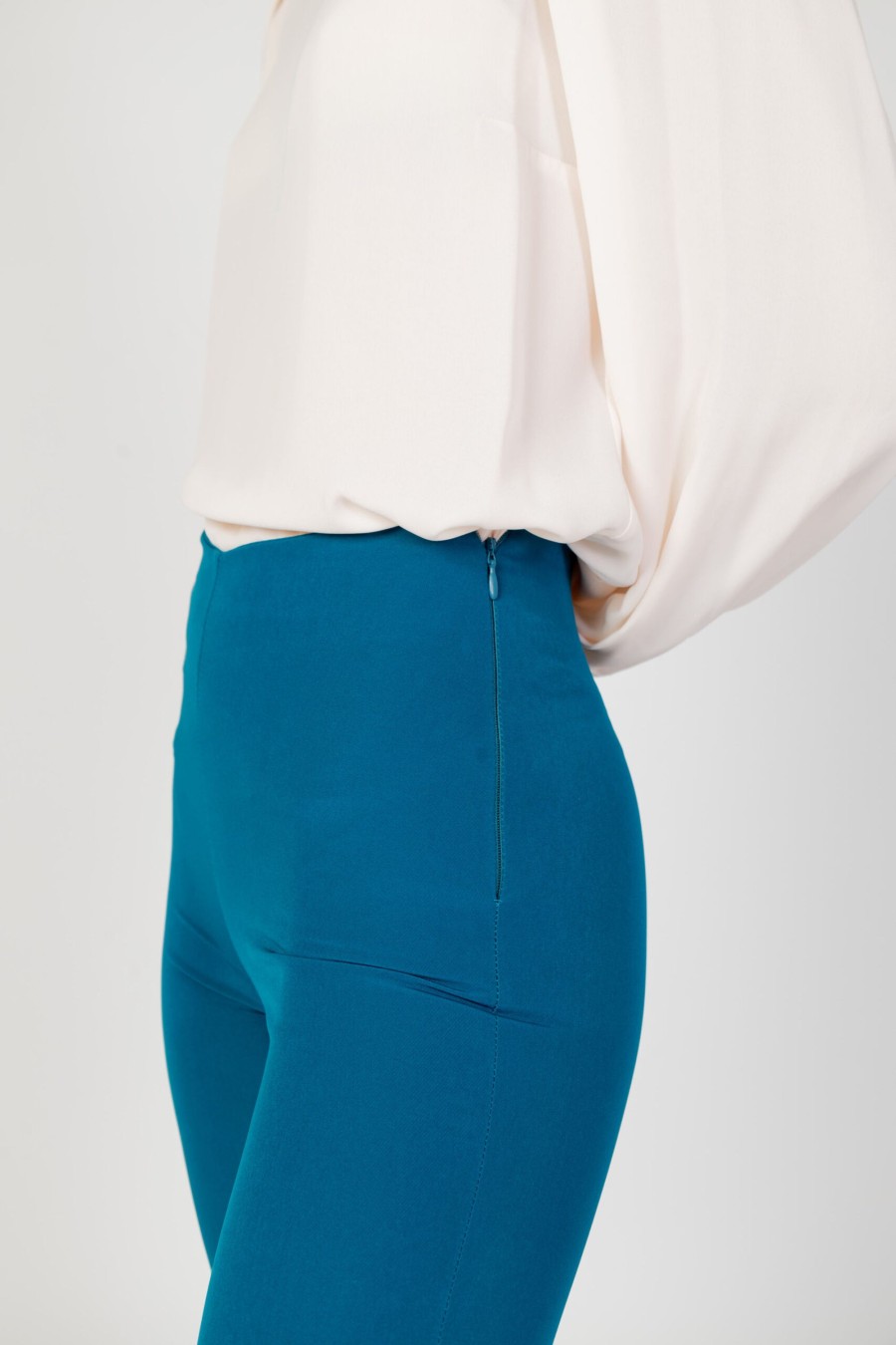 Donna Hanny Deep | Pantaloni A Sigaretta Hanny Deep - Petrolio