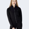 Donna Guess | Felpa Senza Cappuccio Guess Active New Allie Scuba Zip Nero