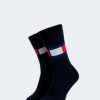 Uomo Tommy Hilfiger | Calzini Lunghi Tommy Hilfiger Flag 1P Blue Scuro