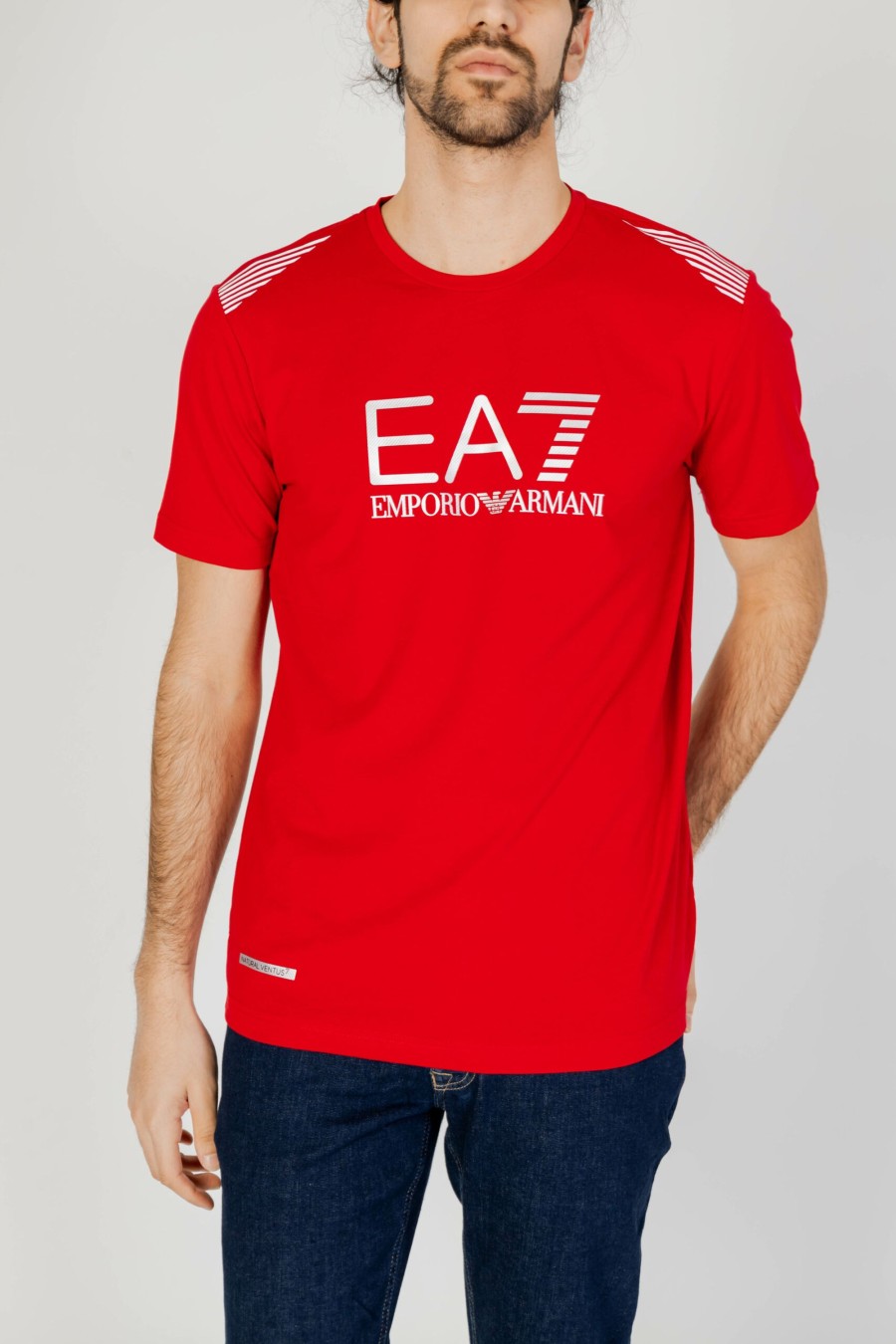 Uomo EA7 | T-Shirt Ea7 Rosso