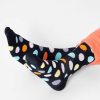 Uomo Happy Socks | Calzini Lunghi Happy Socks Big Dot Nero