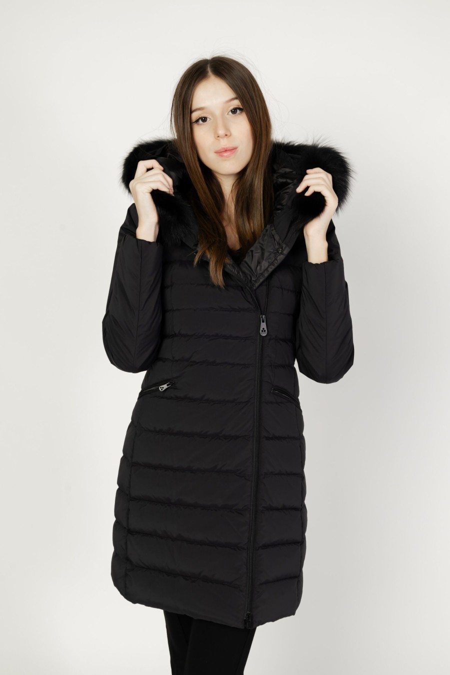 Donna Peuterey | Parka Peuterey Seriola Ml 04 Fur Nero