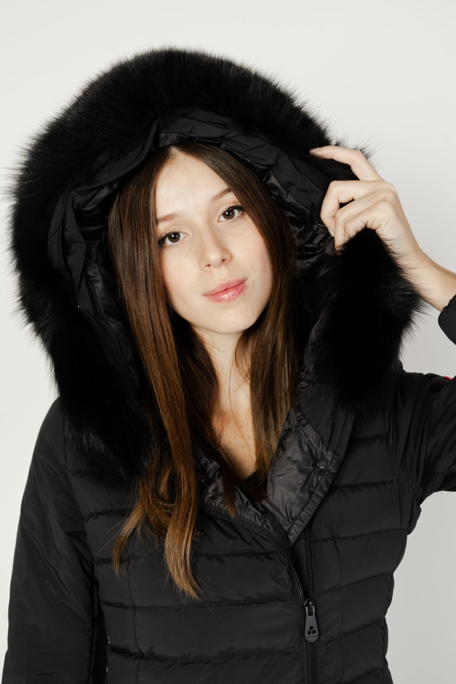 Donna Peuterey | Parka Peuterey Seriola Ml 04 Fur Nero