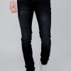 Uomo Gas | Jeans Skinny Gas Sax Zip Rev Black Jeans