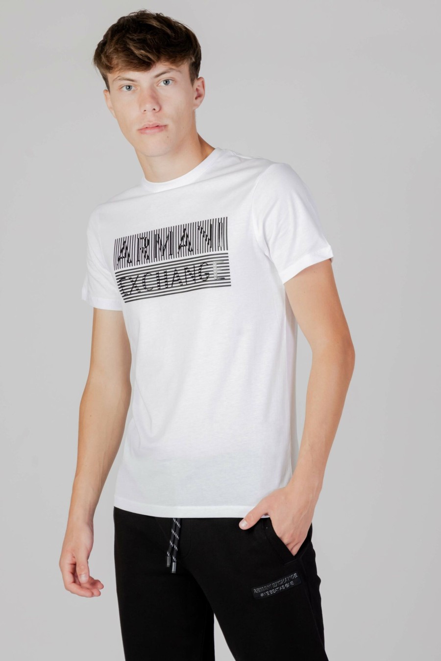 Uomo Armani Exchange | T-Shirt Armani Exchange Bianco