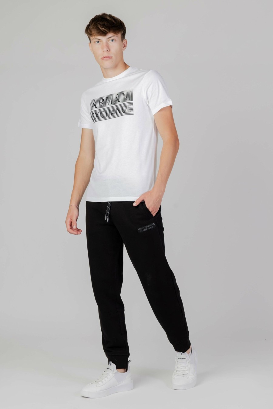 Uomo Armani Exchange | T-Shirt Armani Exchange Bianco